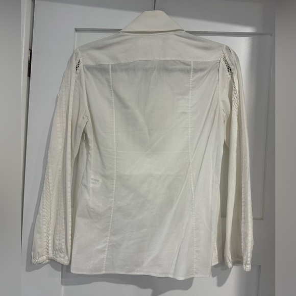 Chloe White Collared Blouse - Picture 3 of 7